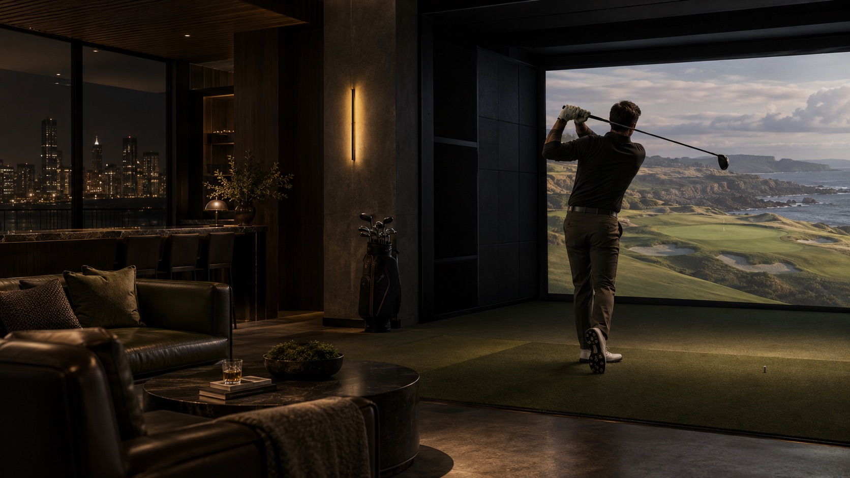 Главный экран концепции NOIR Golf Club